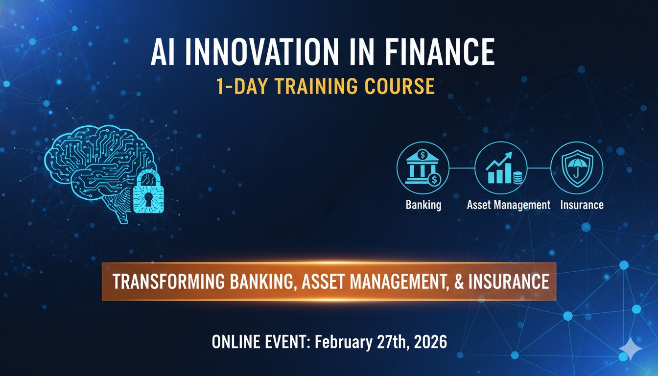 Professional online training session on AI innovations transforming banking, asset management, and insurance industries