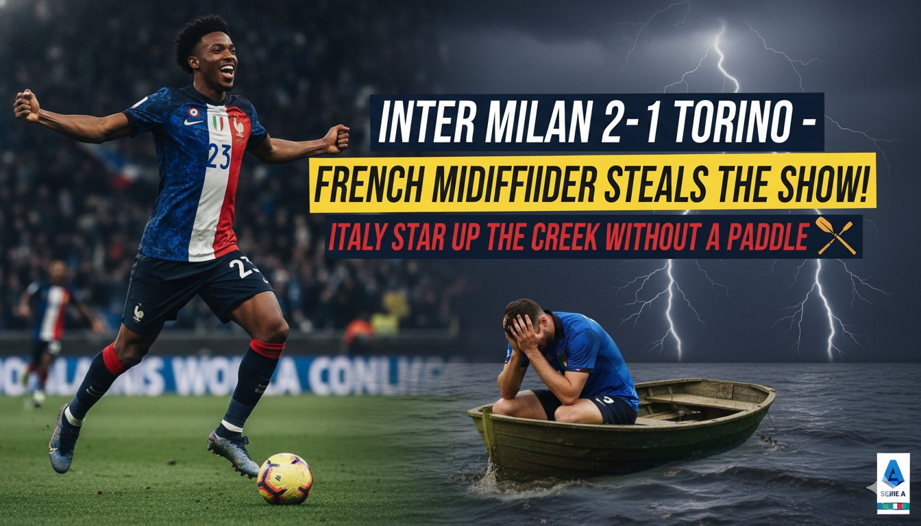 Inter Milan midfielder Andy Diouf celebrating his goal against Torino