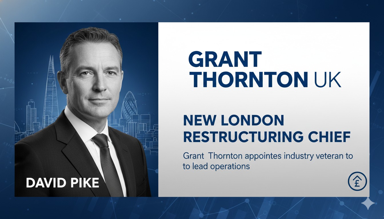 David Pike, newly appointed equity partner leading Grant Thornton UK's London Turnaround and Restructuring Division