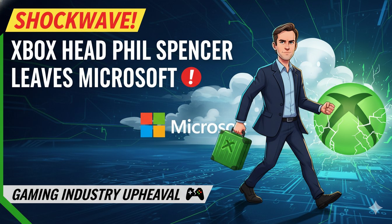 Phil Spencer, long-time Microsoft Gaming CEO, in a professional portrait against a modern background, marking his retirement announcement.