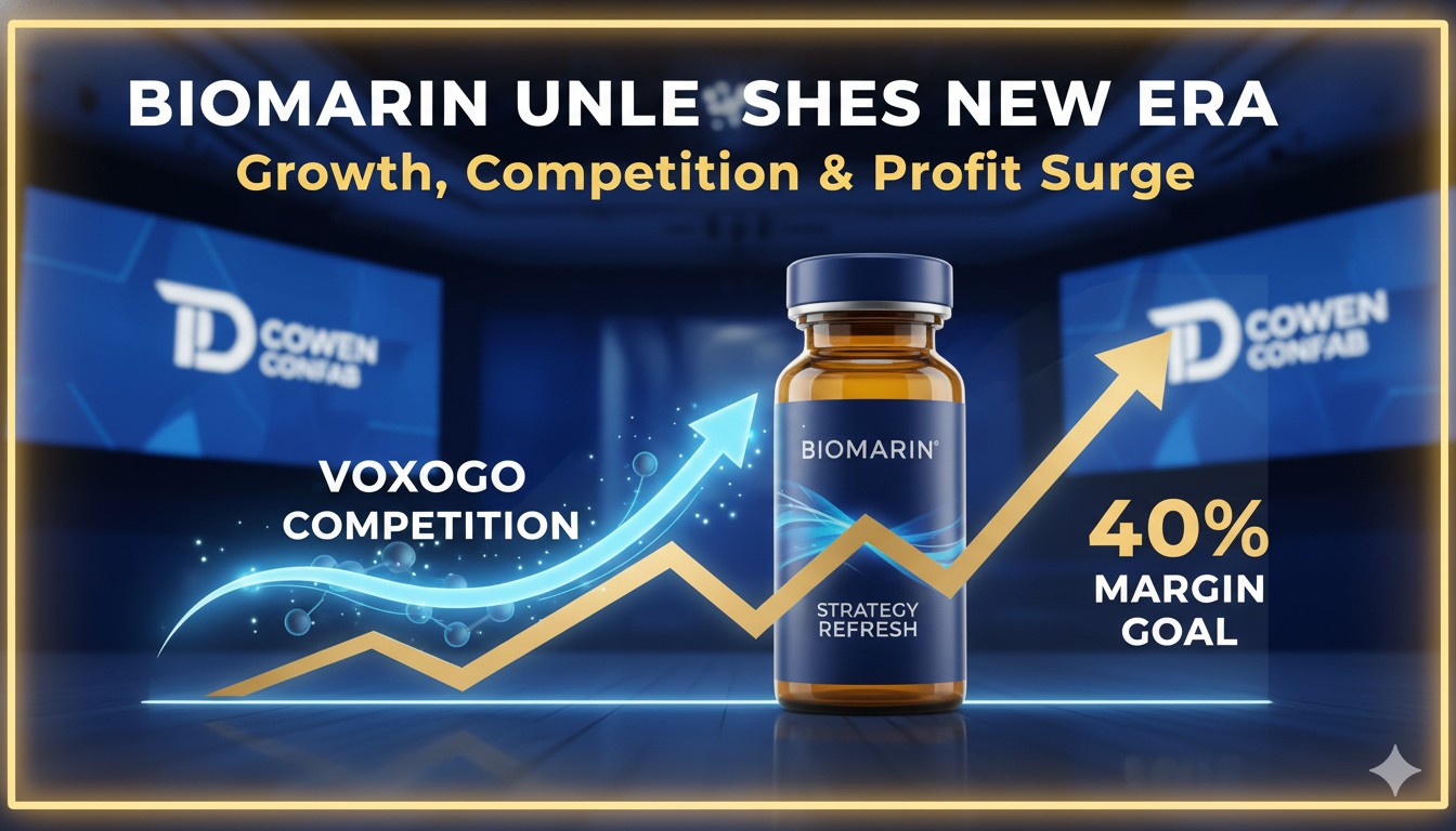 BioMarin Pharmaceutical corporate headquarters building with company logo and modern biotech facility exterior